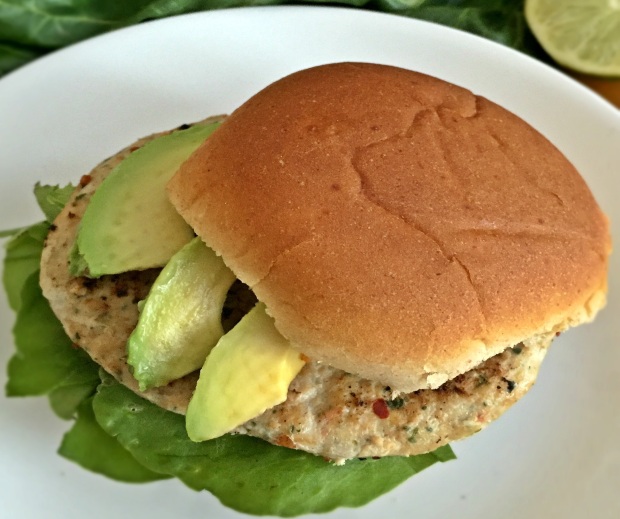 Chili Lime Chicken Burgers cropped